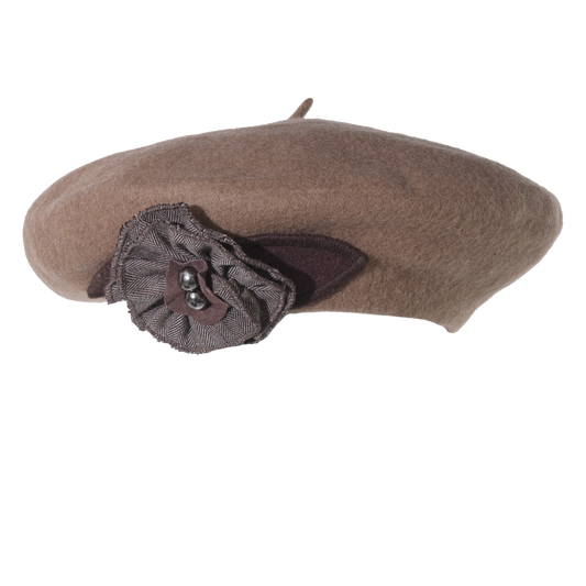 Tweed Trim Beret