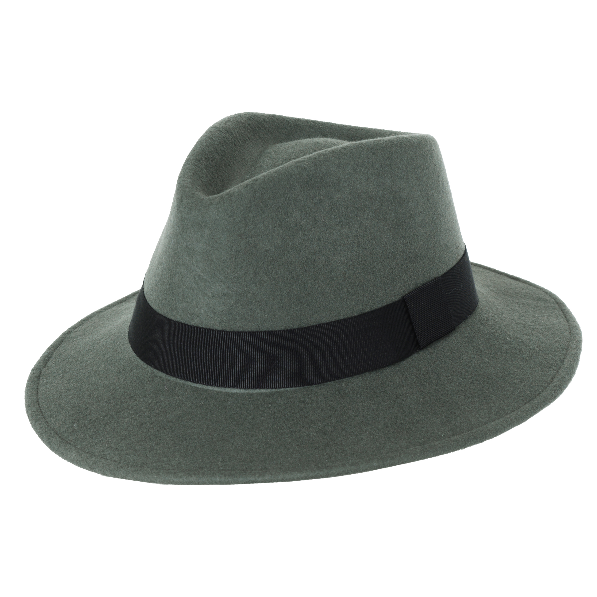 Felt Fedora Hat Loden / Small