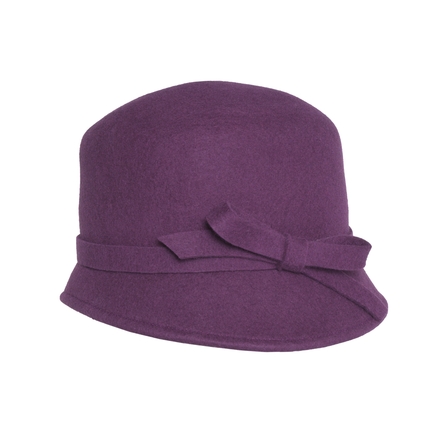 Slant Bow Bucket Plum