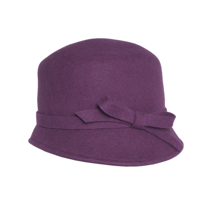 Slant Bow Bucket Plum