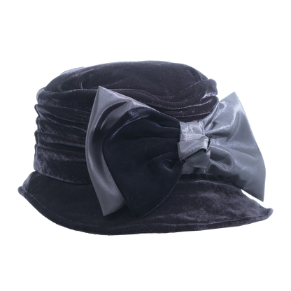 Velvet Bow Softie Black