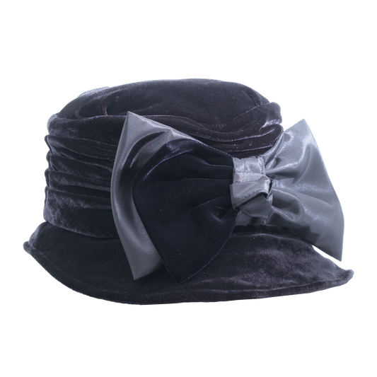 Velvet Bow Softie Black