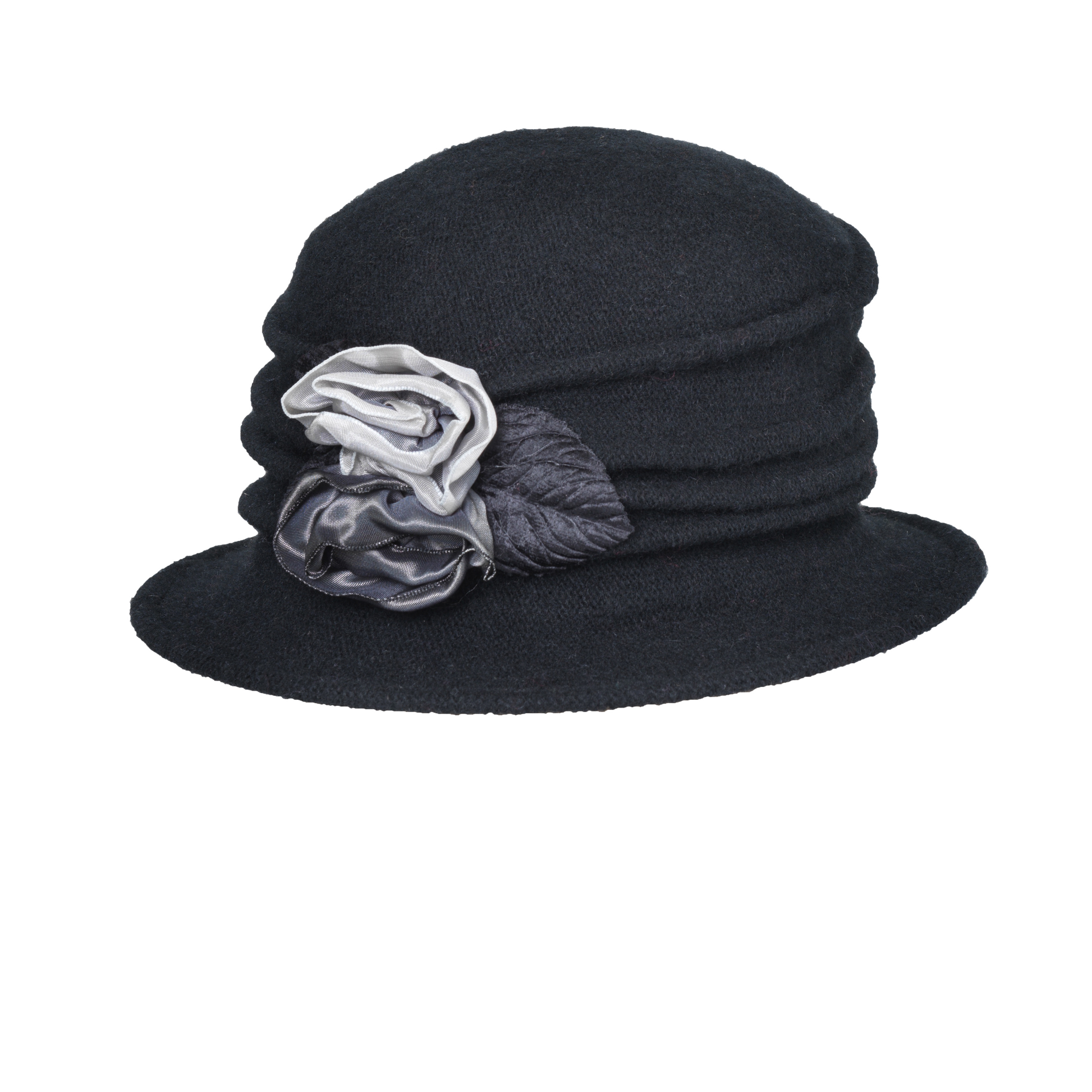Ombre Rose Cloche Black/Grey