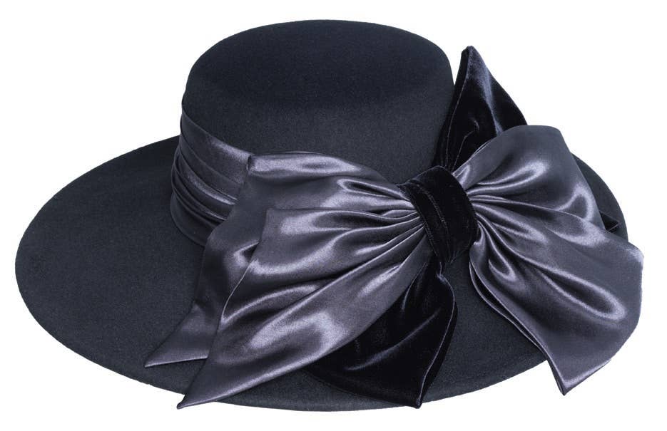 Velvet/Satin Bow Hat